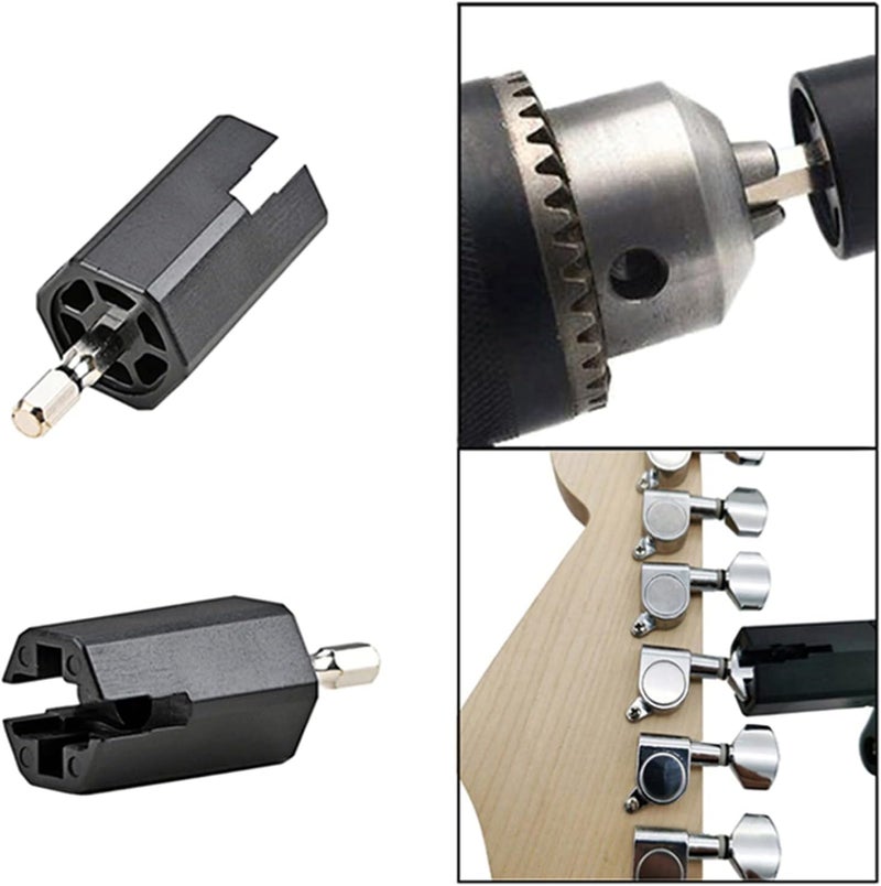 Youngy Guitar String Winder Head Tool Hexagonal Electric Drill Tuning Peg Puller For Electric Acoustic Guitar Bass - Image 1